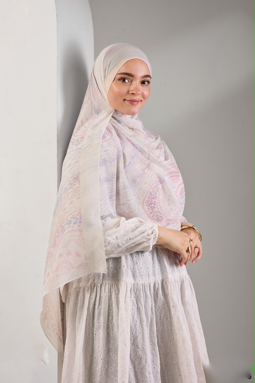Ivory Blush Khimar
