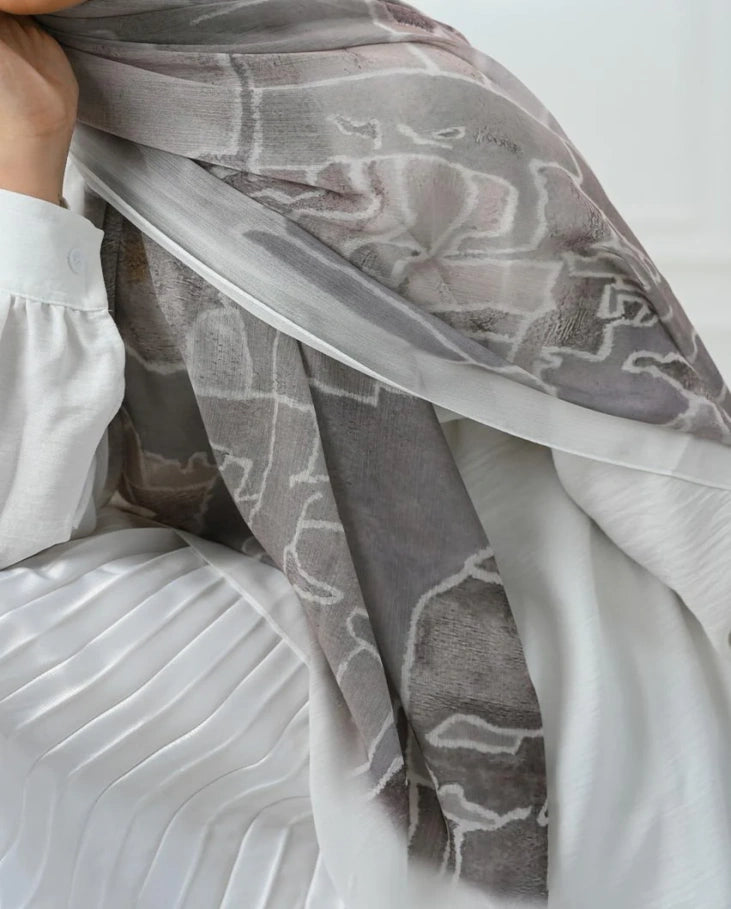Brown Soft Beige Dubetta Scarf