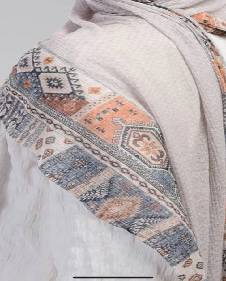 Beigepeach Kuwaiti Scarf