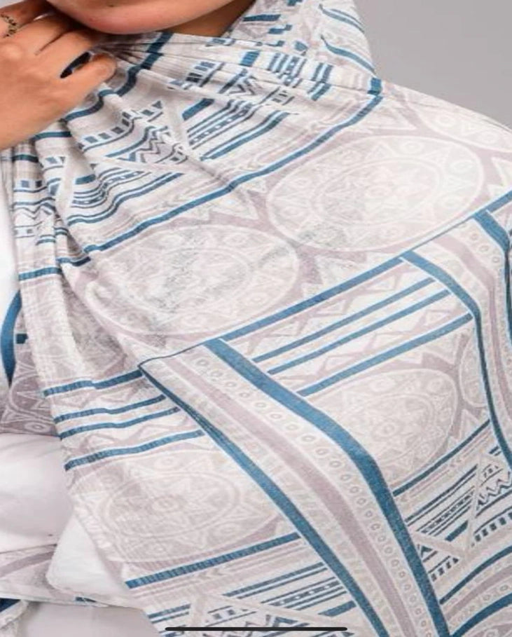 Bluewhite Kuwaiti Scarf