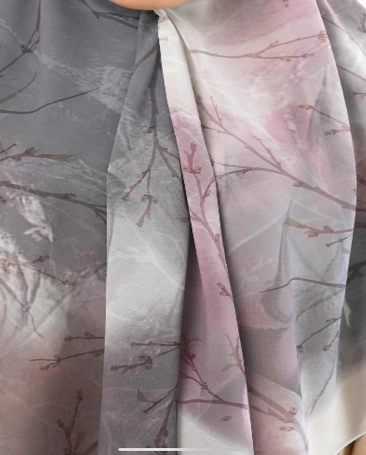 Silver Mauve Khimar Malezy