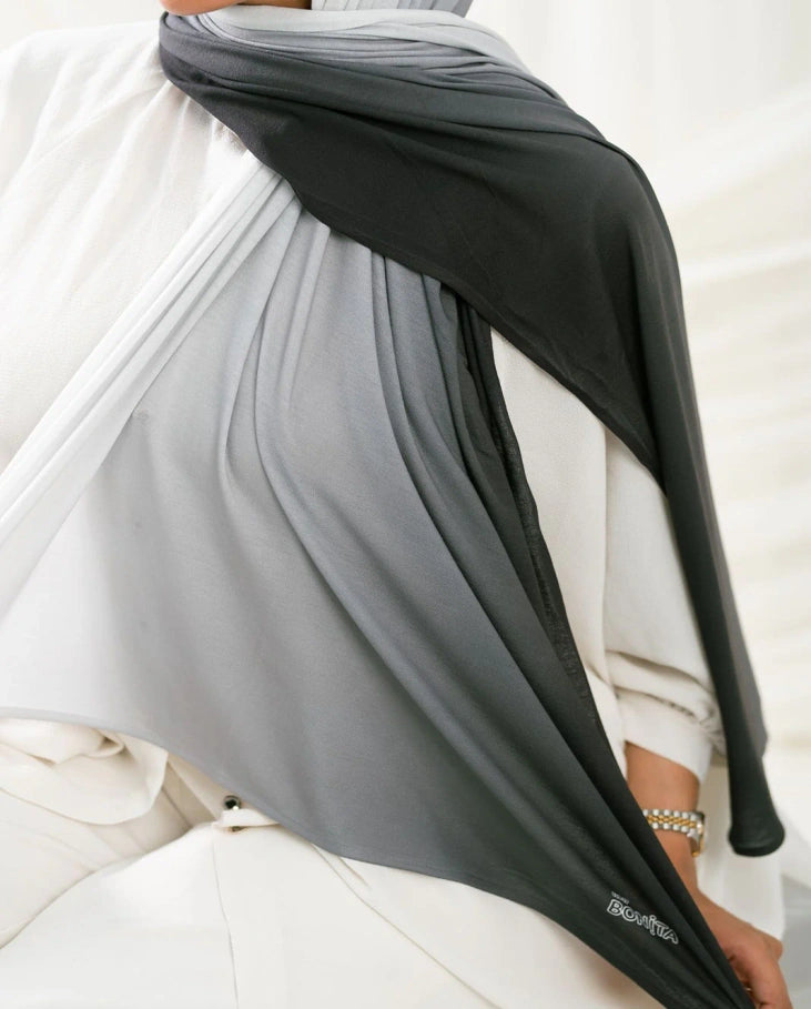 Gray Black x Offwhite kuwaiti degrade