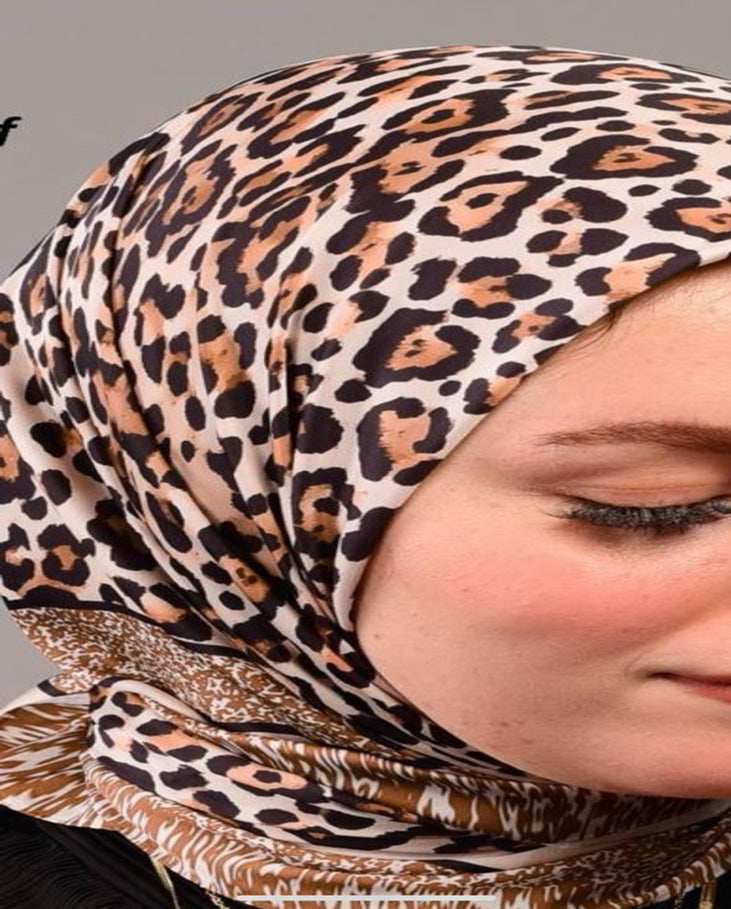 Tiger Satin Square Scarf