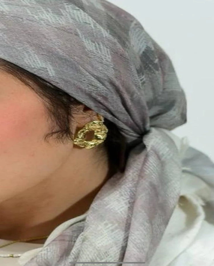 Printed Cotton Square Scarf