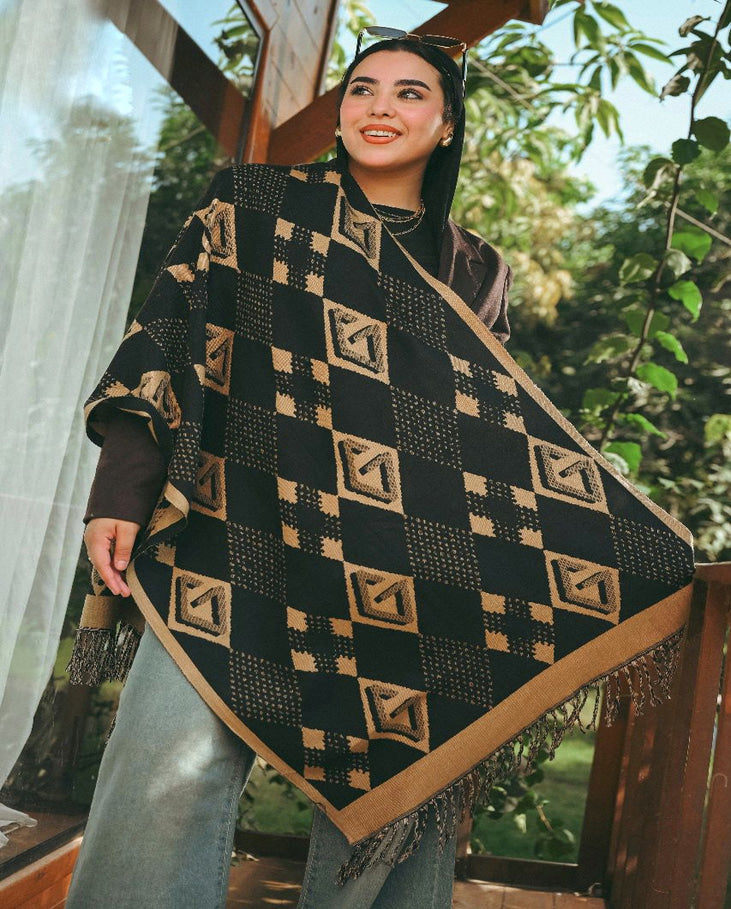 Check Squares Shawl