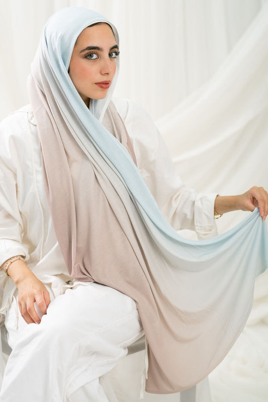 Sky Blue x Beige kuwaiti degrade