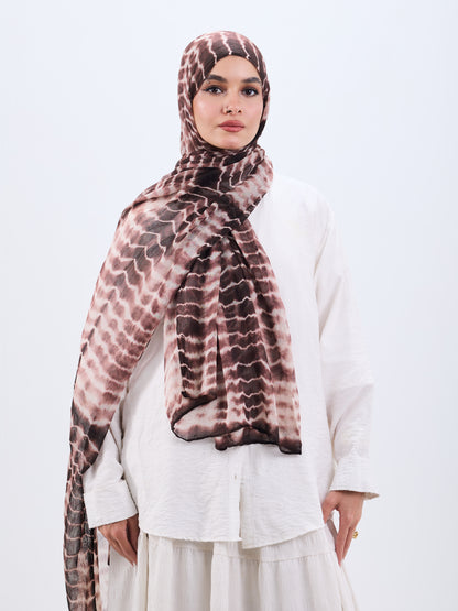 Tie Dye Scarf - Waves