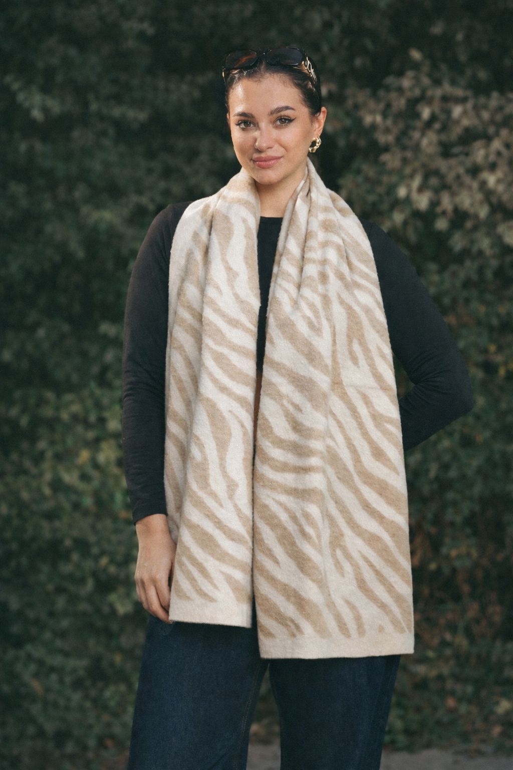 Zebra Wave Shawl