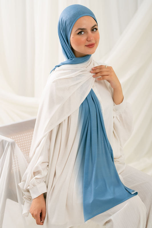 Sky Blue x Off white Kuwaiti Dedrade