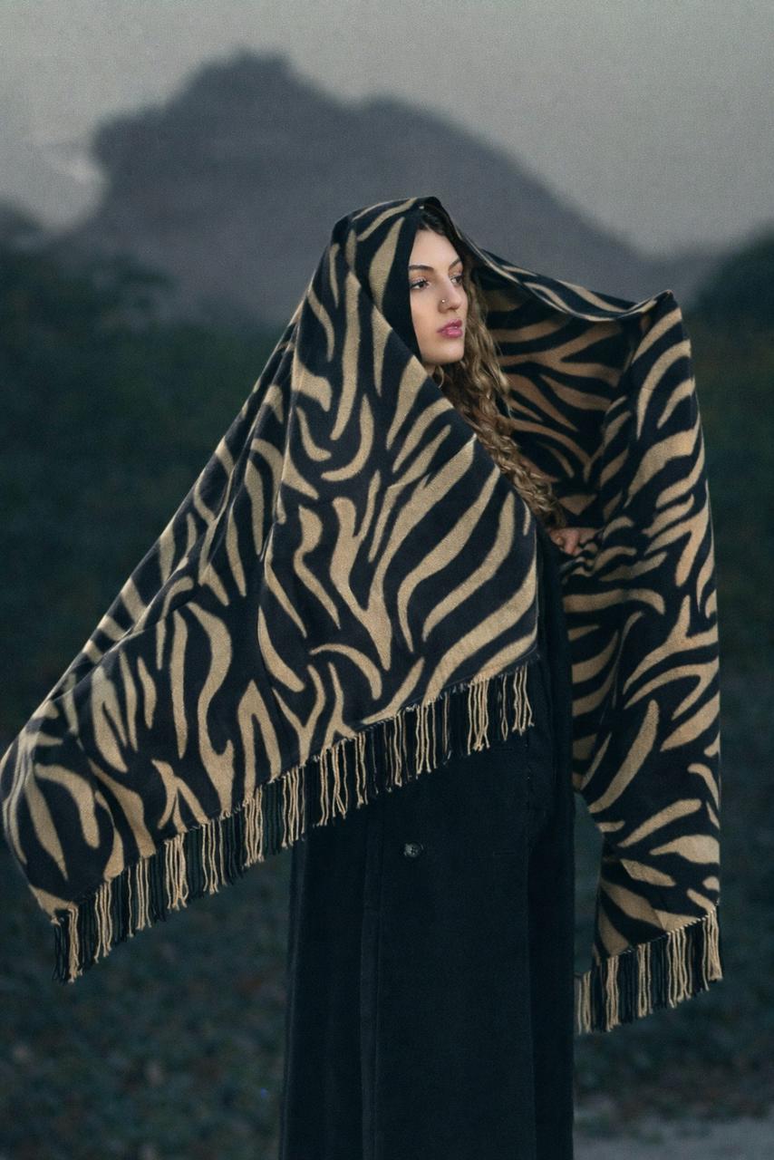 Zebra Lines Shawl