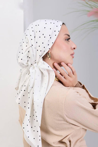 Printed Satin Square Scarf