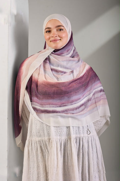 Plum Waves Khimar