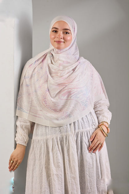 Ivory Blush Khimar