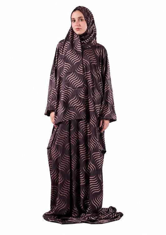 Mocha Waves Satin Isdal