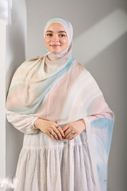 Sky Blush Khimar