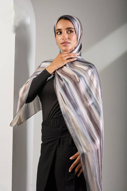 Silver Taupe Dubetta x Satin