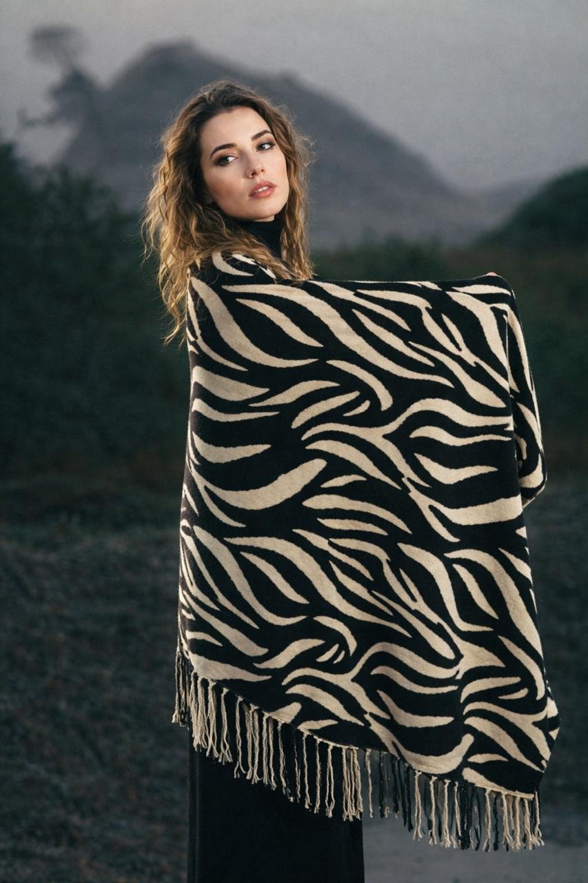 Zebra Lines Shawl