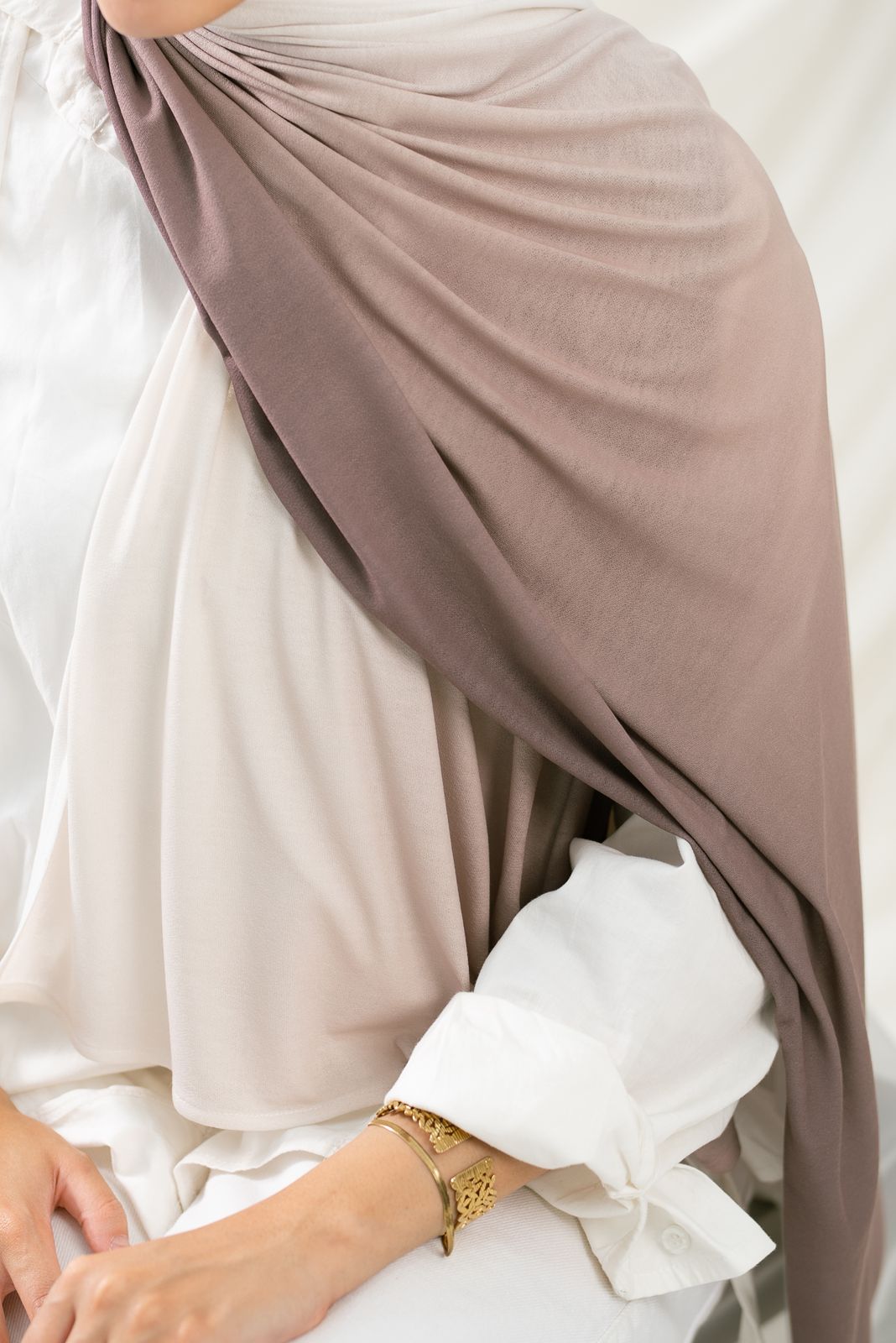 Latte Beige x Off white kuwaiti  degradee