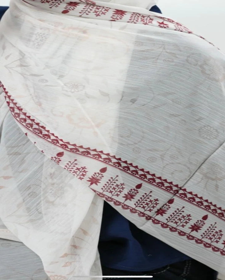 Pearl Red Dubetta Scarf
