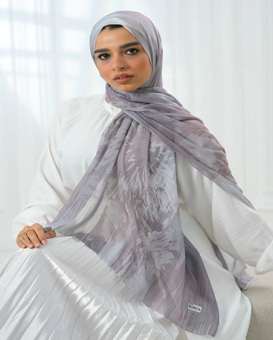 Silver Lavender Dubetta Scarf