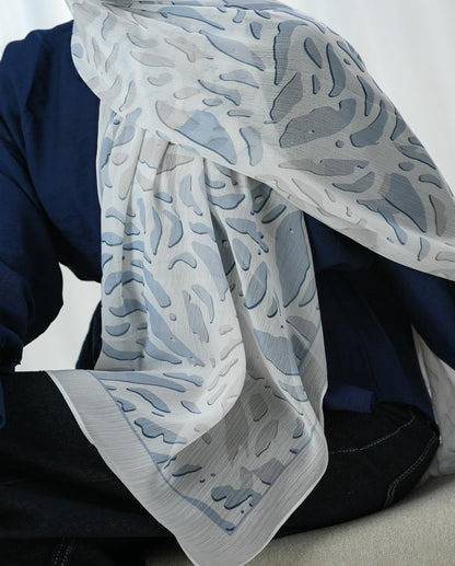 Silver Blue Ice Dubetta Scarf