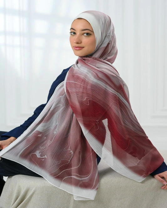 Soft Burgundy Dubetta Scarf
