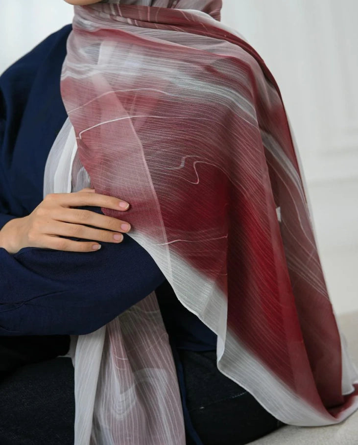 Soft Burgundy Dubetta Scarf