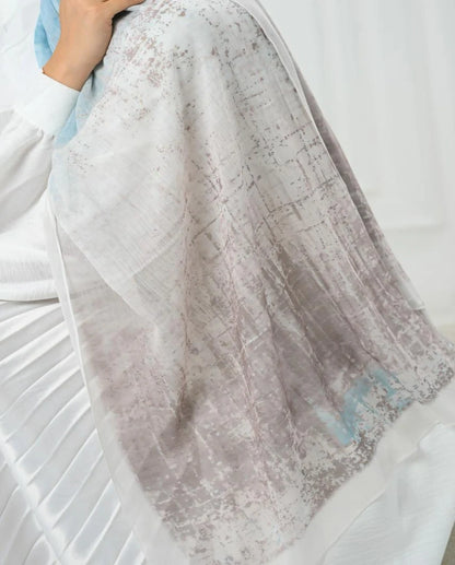 Sky Beige Grandient Dubetta Scarf