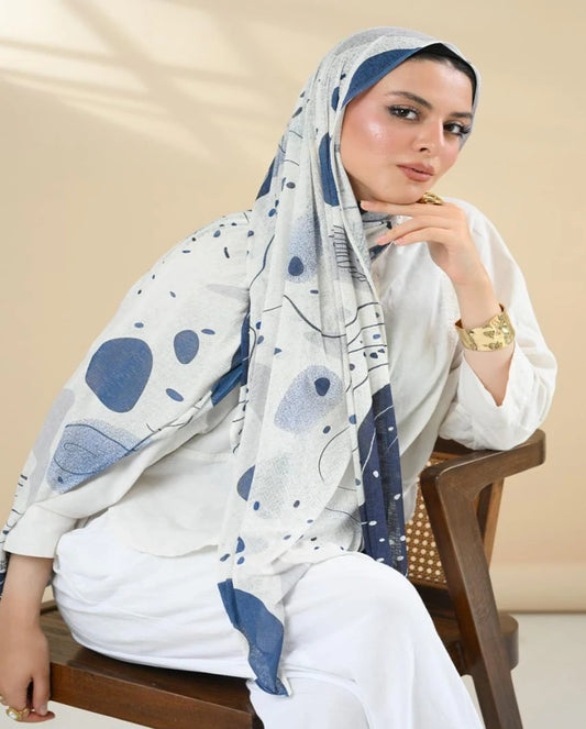 Sky Pabbles Kuwaiti Scarf