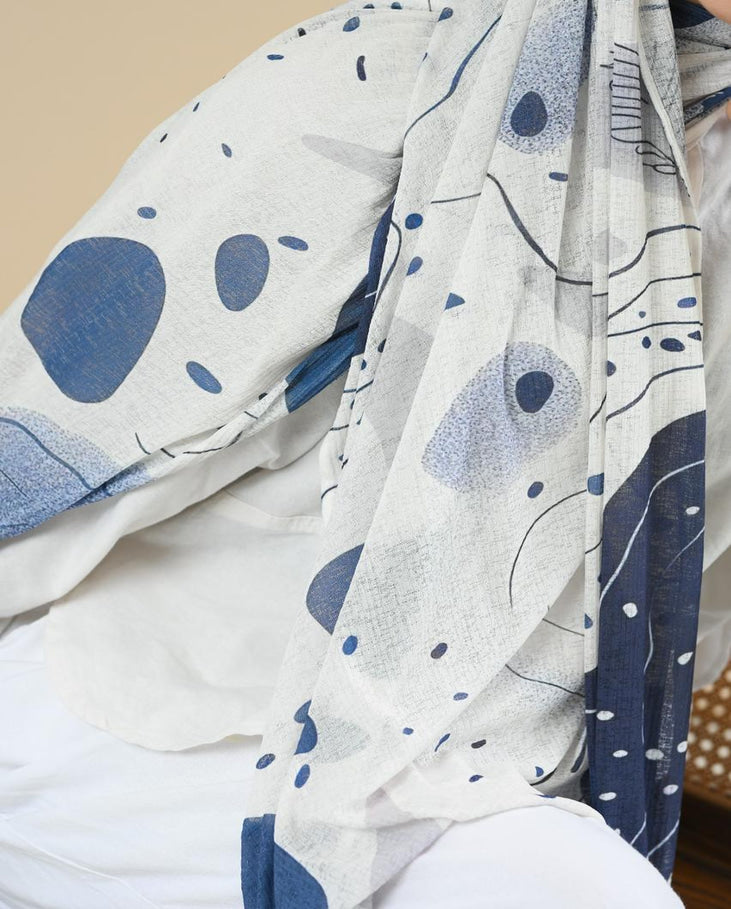 Sky Pabbles Kuwaiti Scarf