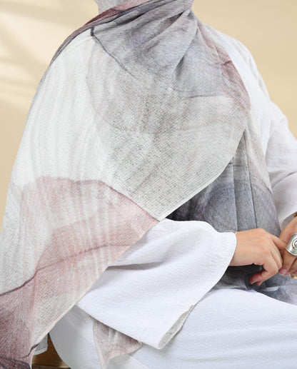 Pearl Mauve Kuwaiti Scarf