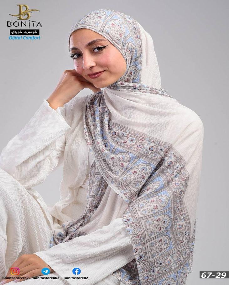 Powderblue Kuwaiti Scarf