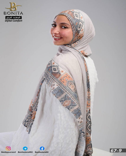 Beigepeach Kuwaiti Scarf