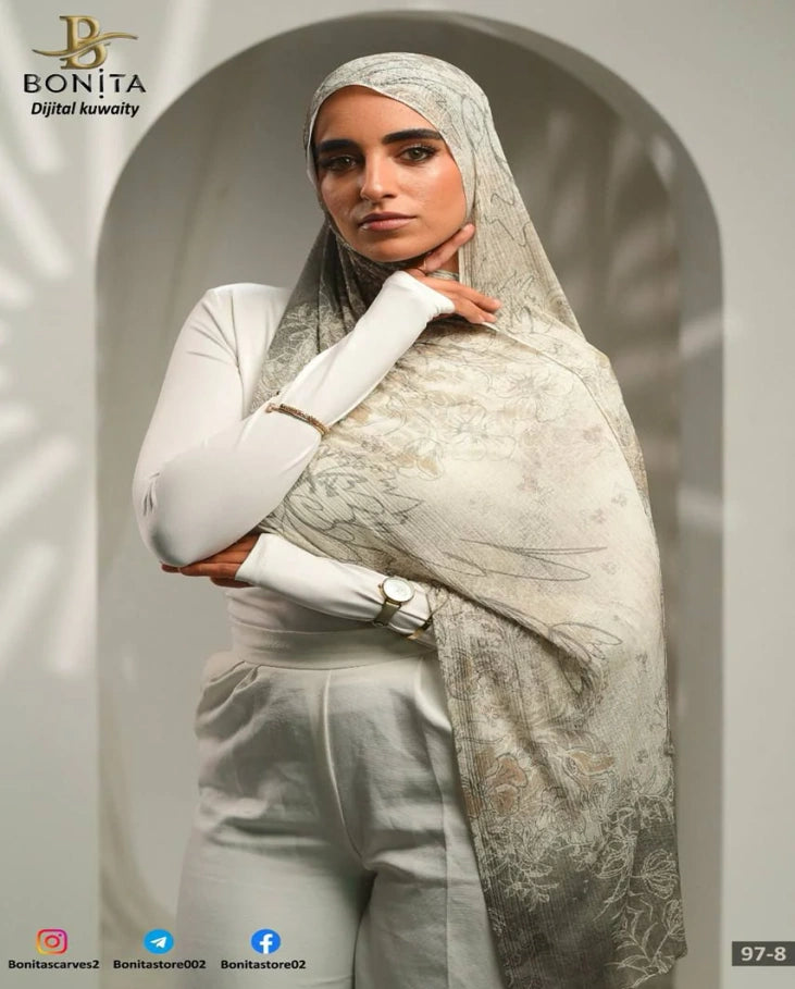 Beigemist Kuwatit scarf