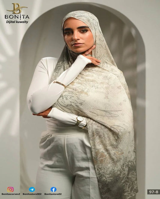 Beigemist Kuwatit scarf