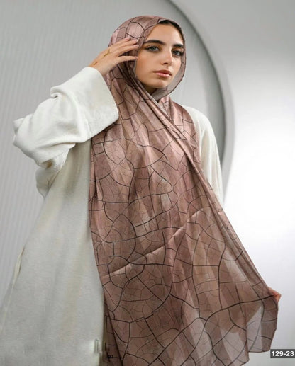 Nude Mosaic Dubetta X Satin Scarf