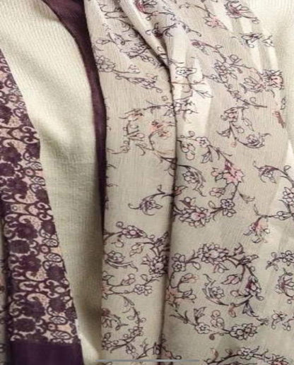 Lilac Garden Dubetta x satin Scarf