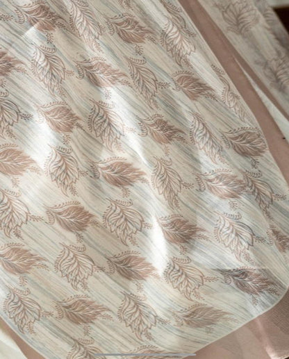 Rose Beige Dubetta x satin Scarf