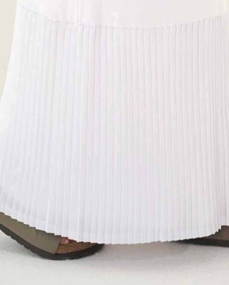 Plisee Skirt White