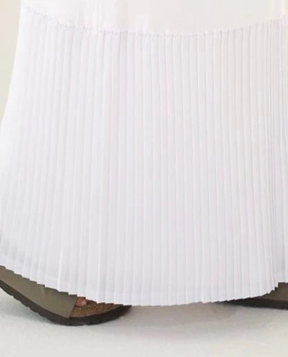 Plisee Skirt White