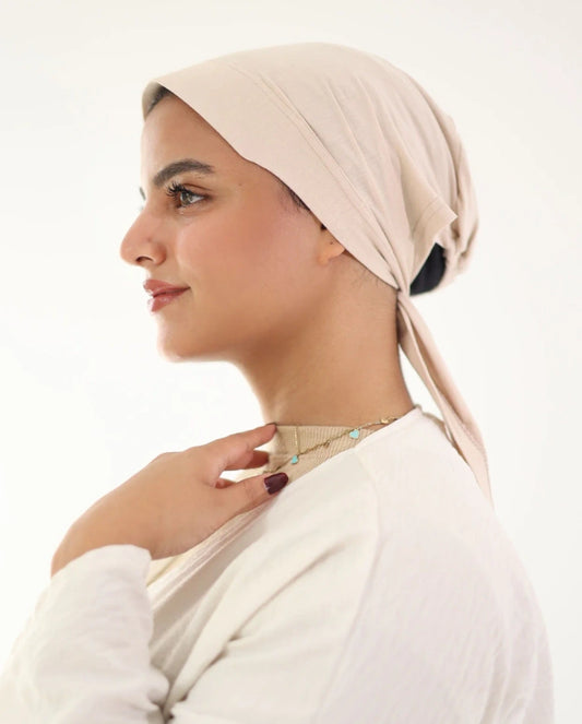 Cap With Support : Beige