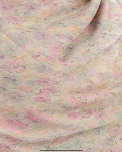 Pink Garden Khimar Malezy