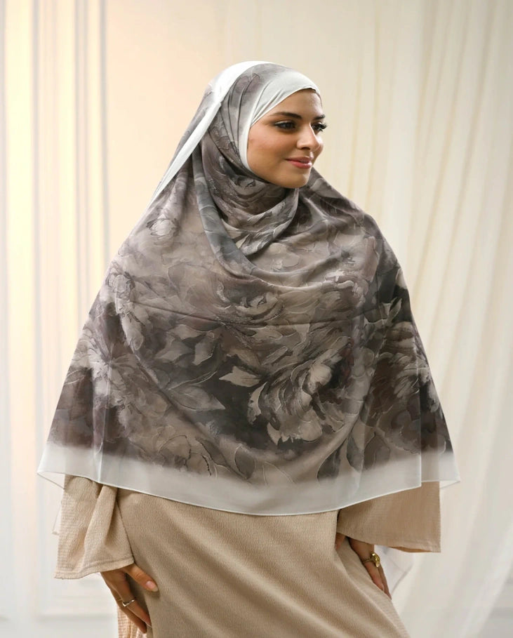 Smoky Floral Khimar