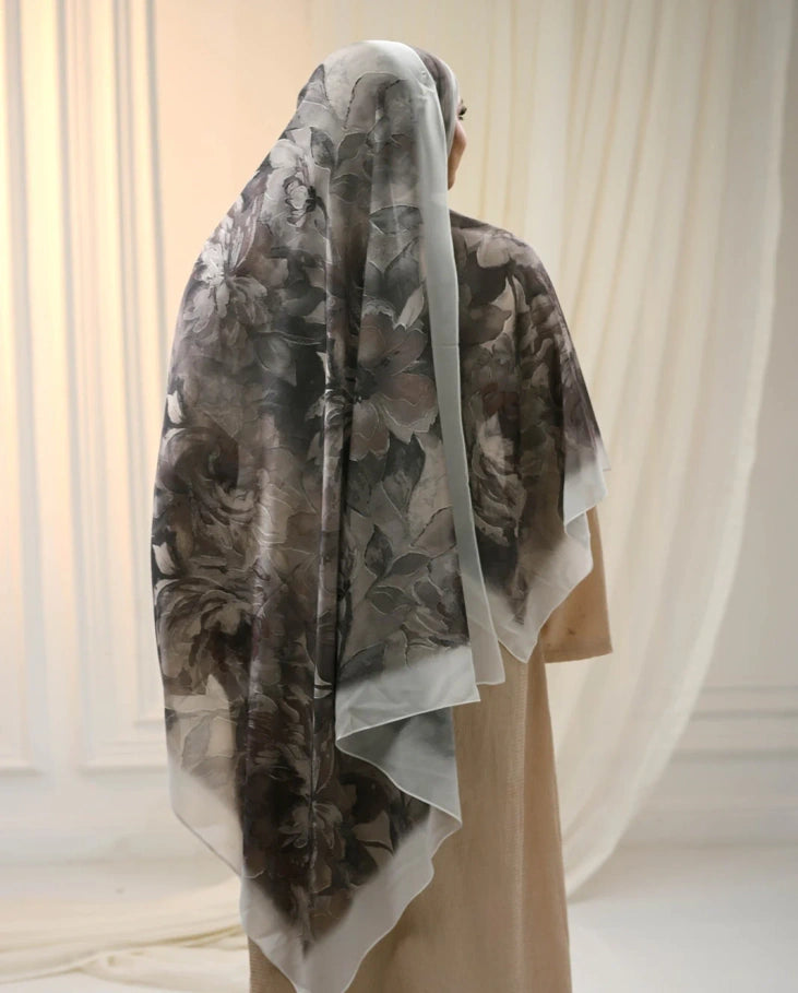 Smoky Floral Khimar
