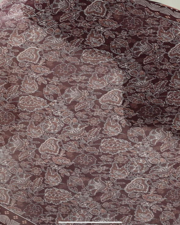 Burgundy Lace Khimar