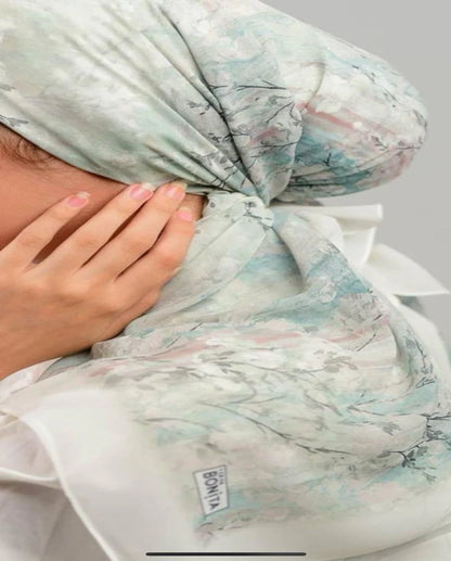 Printed Square Chiffon Scarf