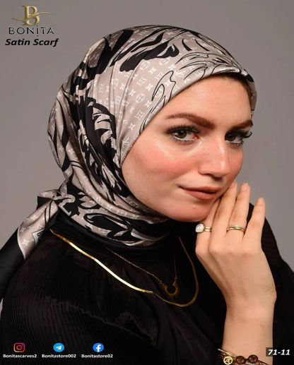Markat Satin Square Scarf