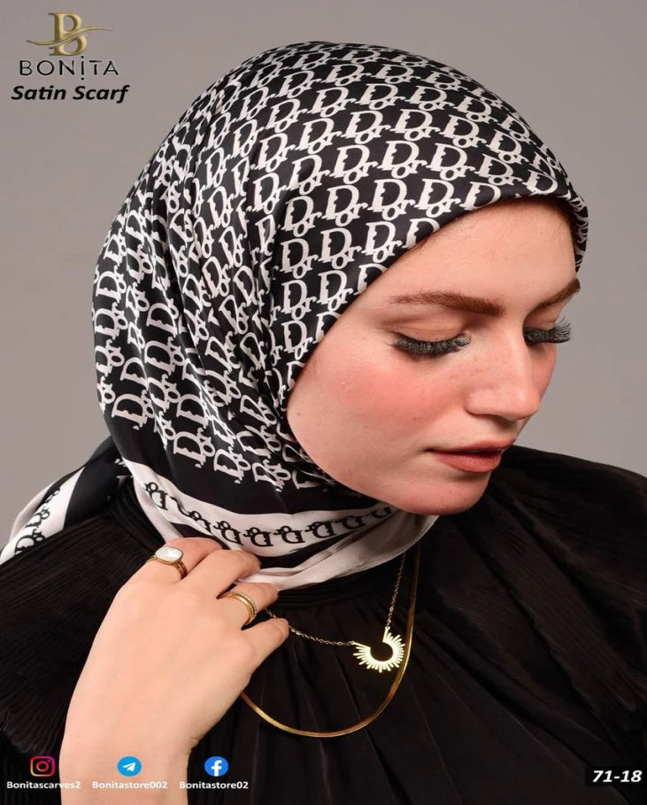 Markat Satin Square Scarf