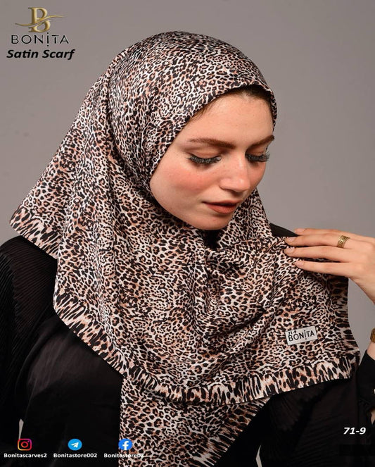 Tiger Satin Square Scarf