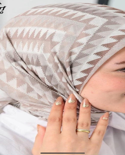 Printed Cotton Square Scarf